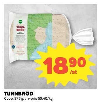 Coop Tunnbröd erbjuda