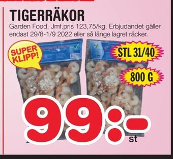 Nya Pulsen Tigerräkor erbjuda