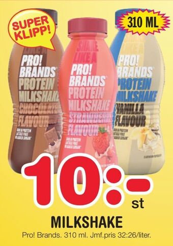 Nya Pulsen Milkshake erbjuda