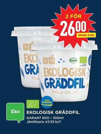 Willys Ekologisk gräddfil erbjuda
