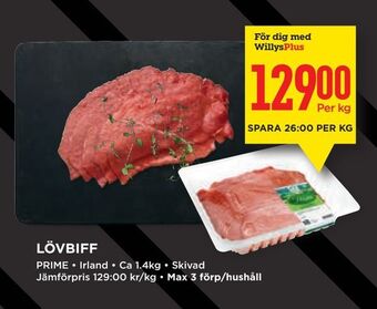 Willys Lövbiff erbjuda