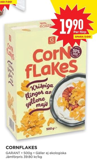 Willys Cornflakes erbjuda