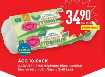 Willys Hemma Ägg 10-pack erbjuda
