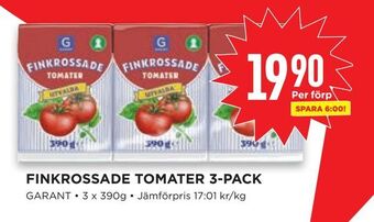 Willys Finkrossade tomater 3-pack erbjuda