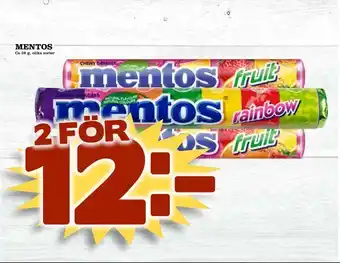 MatArket Mentos erbjuda