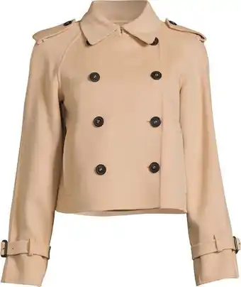 Dubbelknäppt jacka naiad beige