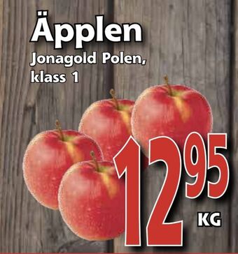 Supergrossen Äpplen erbjuda