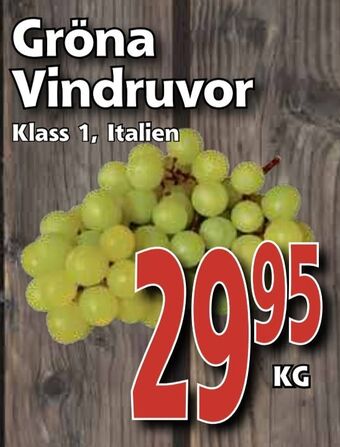 Supergrossen Gröna vindruvor erbjuda
