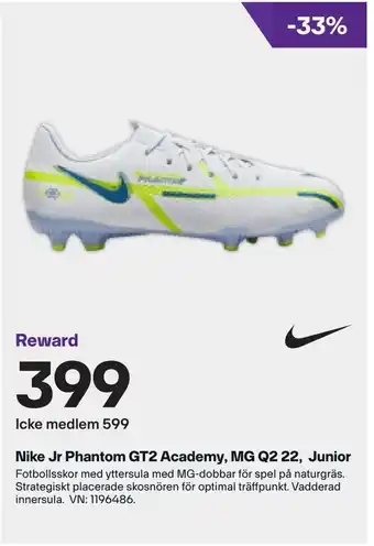 Nike jr phantom gt2 academy, mg q2 22, junior
