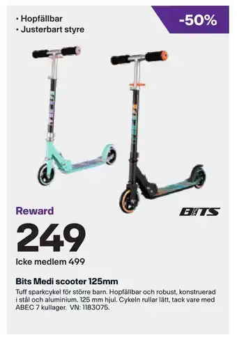 XXL Bits medi scooter 125mm. erbjuda