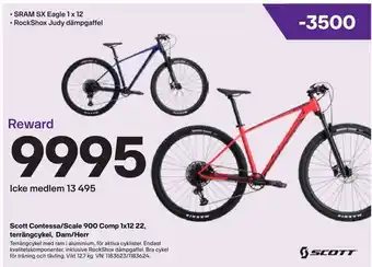 XXL Scott contessa/scale 900 comp 1x12 22, terrängcykel, dam/herr erbjuda