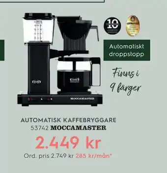 Electrolux Home Automatisk kaffebryggare erbjuda