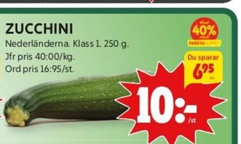 ICA Kvantum Zucchini erbjuda