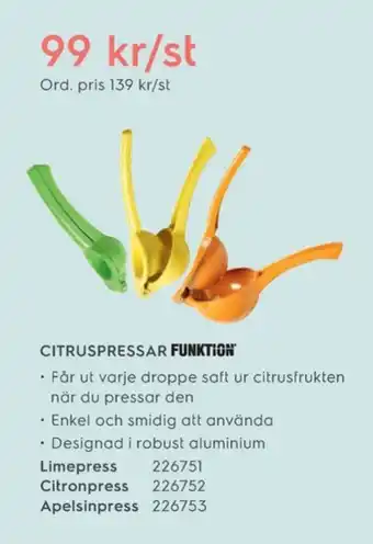 Electrolux Home Funktion citruspress erbjuda