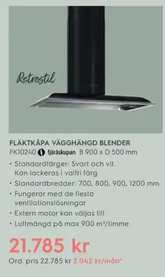 Electrolux Home Fjäråskupan köksfläkt erbjuda