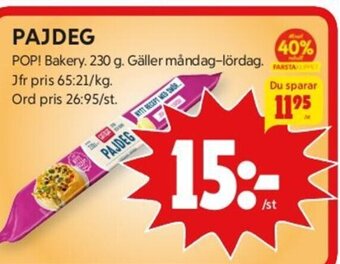 ICA Kvantum Pajdeg erbjuda