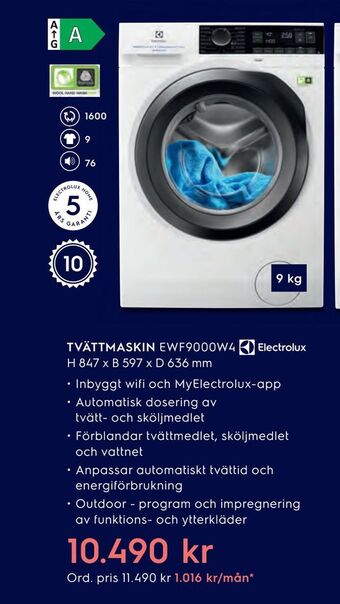 Electrolux Home Tvättmaskin erbjuda