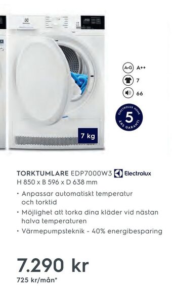Electrolux Home Torktumlare erbjuda