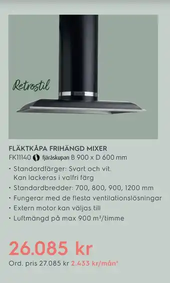 Electrolux Home Fläktkåpa frihängd mixer erbjuda