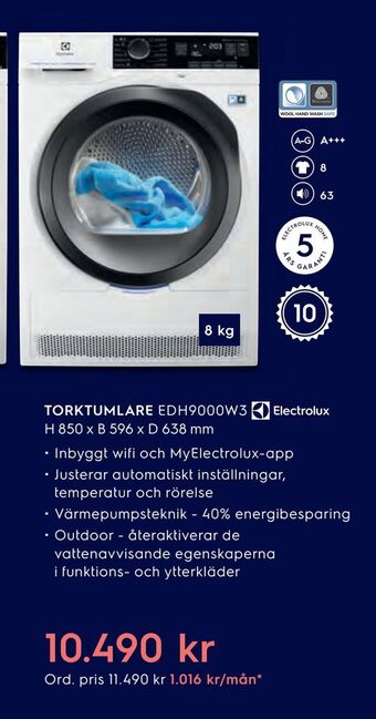 Electrolux Home Torktumlare erbjuda