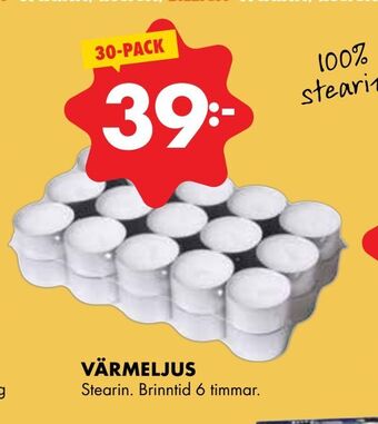 ÖoB Värmeljus erbjuda