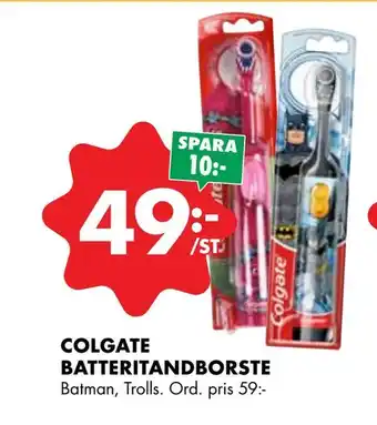 ÖoB Colgate batteritandborste erbjuda