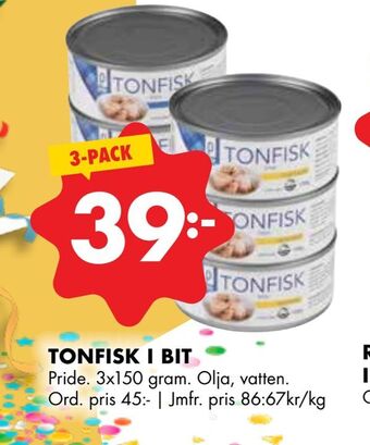 ÖoB Tonfisk i bit erbjuda