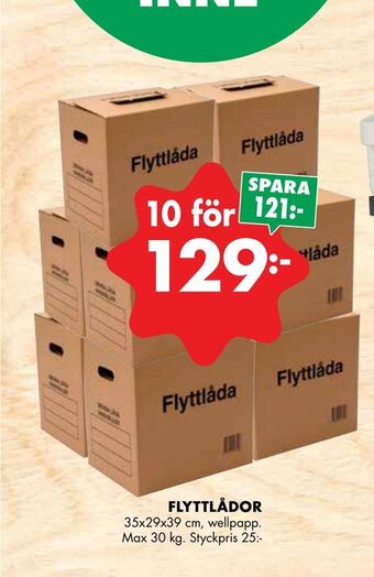 ÖoB Flyttlådor erbjuda