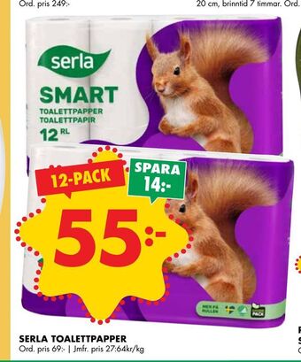 ÖoB Serla toalettpapper erbjuda