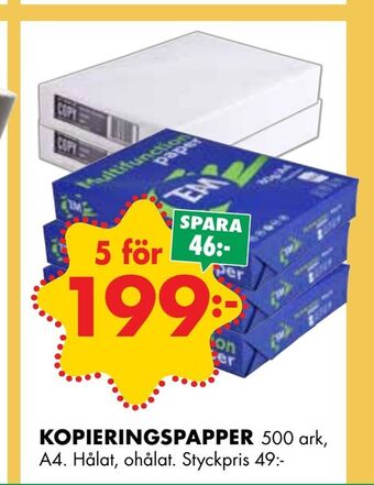 ÖoB Kopieringspapper erbjuda