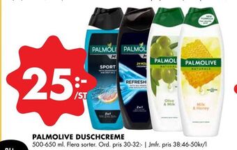 ÖoB Palmolive duschcreme erbjuda