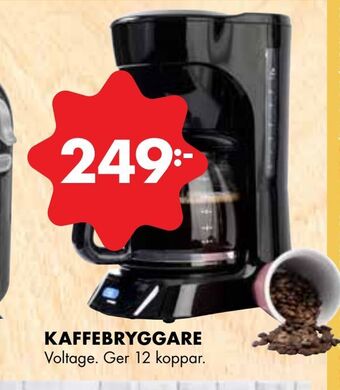 ÖoB Kaffebryggare erbjuda