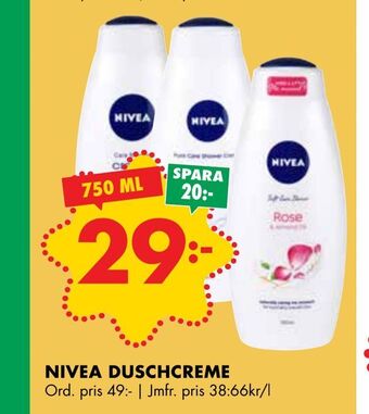 ÖoB Nivea duschcreme erbjuda