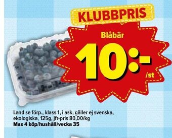 Östenssons Blåbär erbjuda