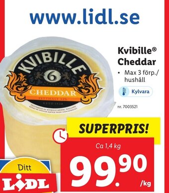 Lidl Kvibille Cheddar erbjuda