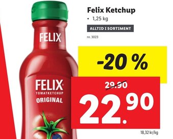 Lidl Felix Ketchup erbjuda