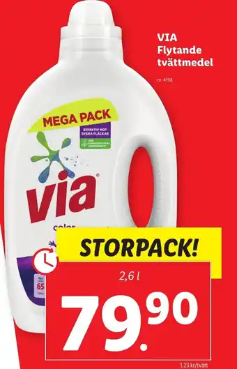 Lidl VIA Flytande tvättmedel erbjuda