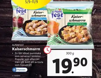Lidl Alpenfest Kaiserschmarrn erbjuda