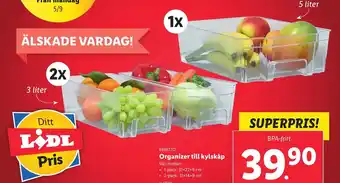 Lidl Ernesto Organizer till kylskåp erbjuda