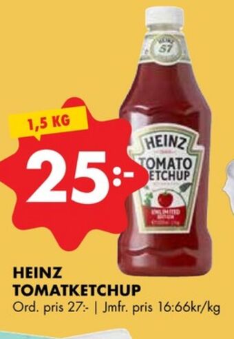 ÖoB Heinz ketchup erbjuda