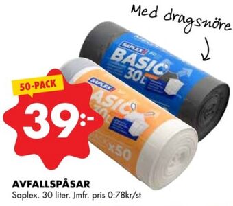 ÖoB Saplex avfallspåsar erbjuda