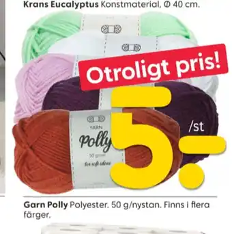 Rusta Polly garn erbjuda