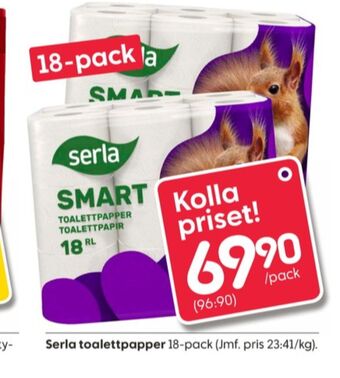 Rusta Smart toalettpapper erbjuda