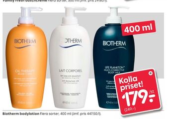 Rusta Biotherm bodylotion erbjuda