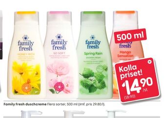 Rusta Family fresh duschtvål erbjuda