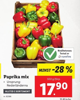 Lidl Paprika Mix erbjuda