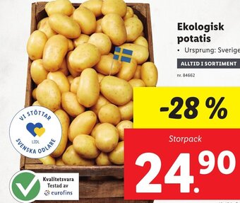 Lidl Ekologisk Potatis erbjuda