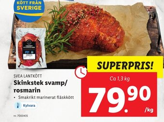 Lidl Skinkstek svamp/Rosmarin erbjuda