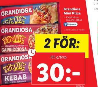 Lidl Grandiosa Mini Pizza erbjuda