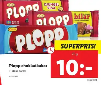 Lidl Plopp Chokladkakor erbjuda